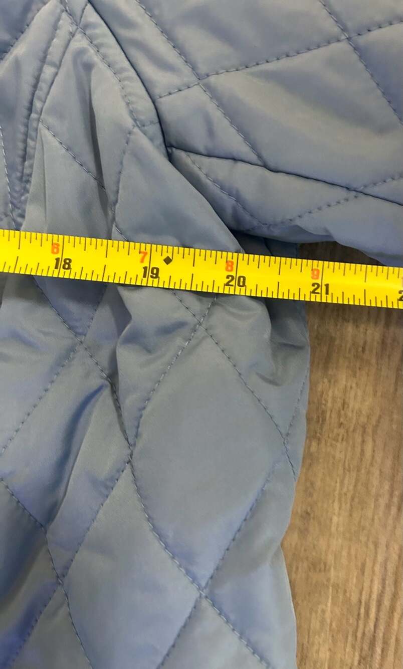 Charter Club Quilted Jacket Womens 1X Blue Lightweight Coat NWT Snap Zip Plus - Picture 4 of 9